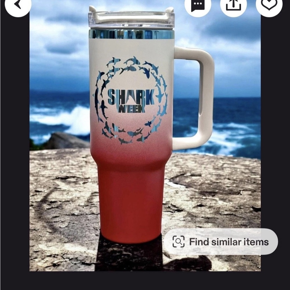 Shark Week Gradient Tumbler